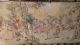 Antique French Large Thick - Weave Noblemen & Women Dogs Garden 23 X 69 Ins. Tapestries photo 5