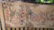 Antique French Large Thick - Weave Noblemen & Women Dogs Garden 23 X 69 Ins. Tapestries photo 6