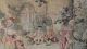 Antique French Large Thick - Weave Noblemen & Women Dogs Garden 23 X 69 Ins. Tapestries photo 8