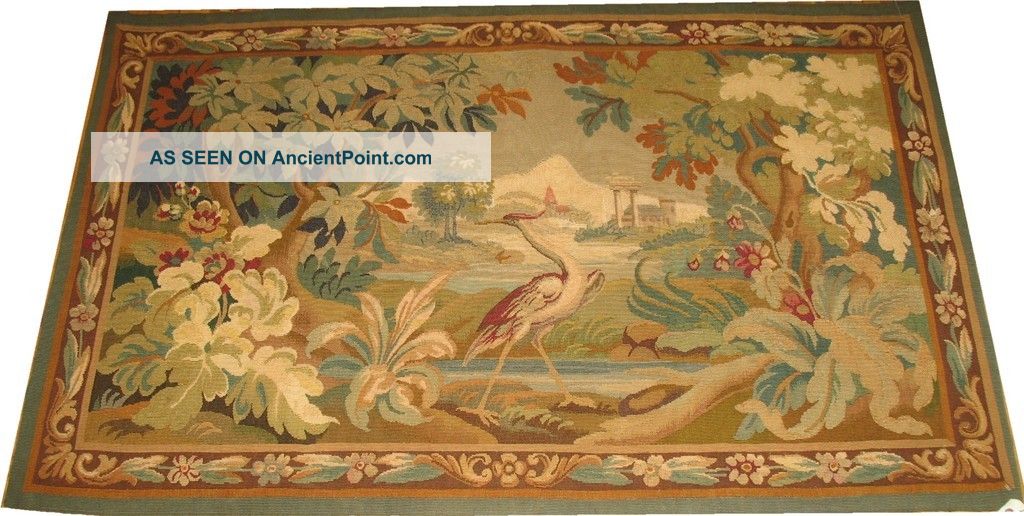 Antique 19th Century French Tapestry Size 3x5 Tapestries photo