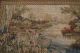 Hand Woven French Aubusson Tapestry,  Lotus Pond,  Wool,  Full Backing,  Easy Hang Tapestries photo 3