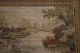 Hand Woven French Aubusson Tapestry,  Lotus Pond,  Wool,  Full Backing,  Easy Hang Tapestries photo 5