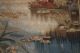 Hand Woven French Aubusson Tapestry,  Lotus Pond,  Wool,  Full Backing,  Easy Hang Tapestries photo 8