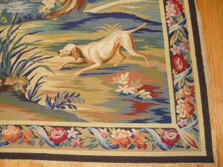Antique Hand Made Needle Point European Tapestry - (4 ' 8 