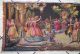 Antique/vintage Belgian Woven Tapestry Victorian Scene In The Night Garden 56x20 Tapestries photo 2