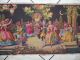 Antique/vintage Belgian Woven Tapestry Victorian Scene In The Night Garden 56x20 Tapestries photo 4