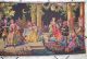 Antique/vintage Belgian Woven Tapestry Victorian Scene In The Night Garden 56x20 Tapestries photo 5