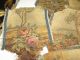 Lot @ 6 Antique French Aubusson Tapestry Arm Rest Pieces Fragments Tapestries photo 1