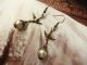 Champagne Debut Pearls Vintage Antique Shabby Topaz Crystal Handmade Earrings Tapestries photo 11