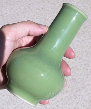 Antique Chinese Apple Green Porcelain Vase 19/20th C photo
