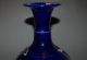 Outstanding Chinese Navy Blue Famille Rose Porcelain Wealth Peony Vases Qianlong Vases photo 9