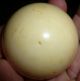 Faux Ivory Billiard Ball Medium / Large Size 113g C19th Natural Cross Hatching Other photo 2