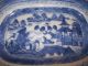 Antique Export Mini Chinese Porcelain Blue And White Canton Platter Ca 18 - 19th C Vases photo 3