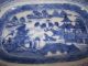 Antique Export Mini Chinese Porcelain Blue And White Canton Platter Ca 18 - 19th C Vases photo 8