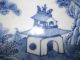 Large Antique Chinese Export Porcelain Blue And White Canton Platter 18 - 19th C Vases photo 4