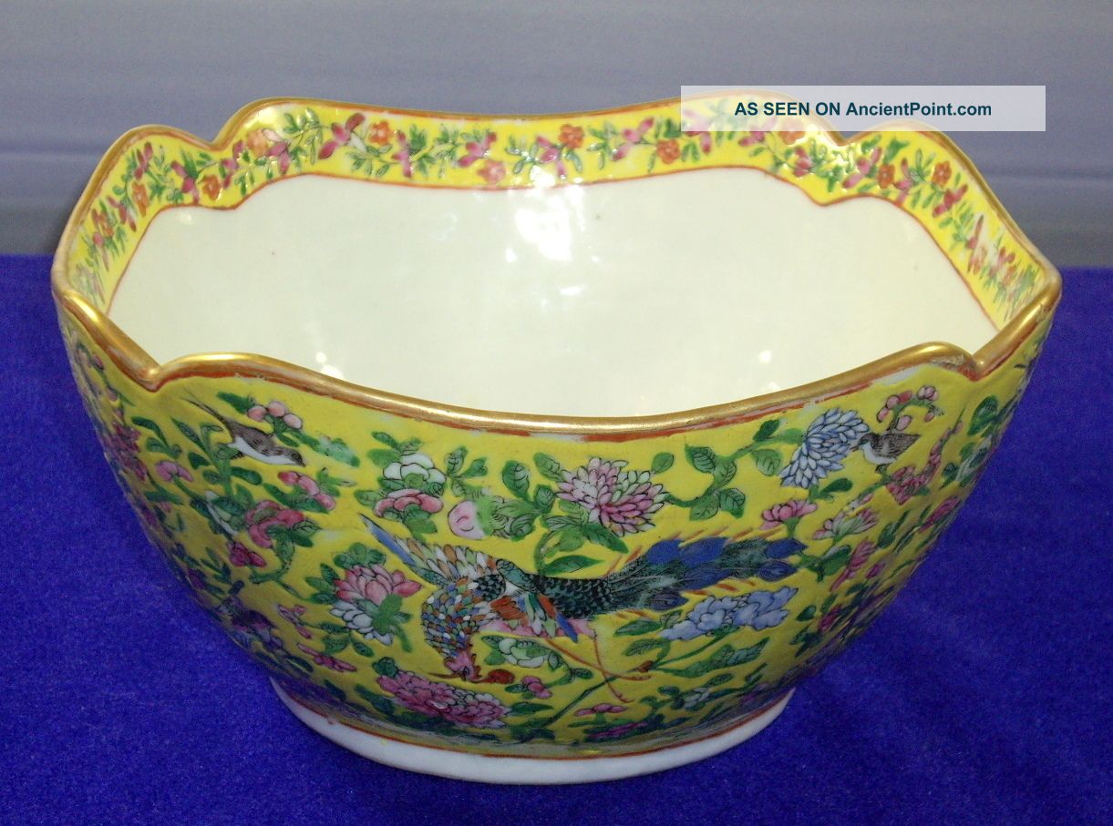 Great Chinese Older Famille Rose Pattern Bowl In Great Shape Bowls photo