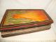 1937 ' S Old Rare Vintage Painted Carving Basket Folding India photo 3