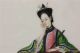 Fine Chinese Rice Pith Paper Painting Of Lady Seated At A Table 19thc Paintings & Scrolls photo 3