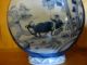 Old Chinese Blue And White Porcelain Vase With Kangxi Mark Vases photo 2