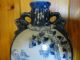 Old Chinese Blue And White Porcelain Vase With Kangxi Mark Vases photo 3