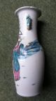 Antique Chinese Vase Famille Rose Vase C18th Lovely Condition. Vases photo 2