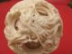 Vintage Antique Large Chinese Ox Bone Finely Carved Dragon Puzzle Ball & Stand Other photo 3
