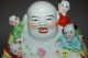 Large Chinese Famille Rose Porcelain Seated Buddha&boy Jingdezhenzhi Mk Buddha photo 4