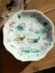 2 Antique Chinese Famille Rose Footed Low Bowls Or Dishes Bowls photo 1