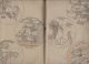 Orig Japanese Hand Painted Manuscript Album Of Sketches & Studies Meiji Designs Paintings & Scrolls photo 1