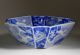 19th C Antique Chinese Export Blue & White Hand Painted Square Bowl Bowls photo 1