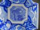 19th C Antique Chinese Export Blue & White Hand Painted Square Bowl Bowls photo 3