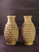 Antique Pair Of Basket Wrapped Chinese Porcelain Bud Vases Vases photo 1