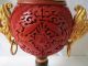 Chinese Cloisonne Carved Cinnabar Lacquer Rare Birds Handle Goblet Box Vase Nr Boxes photo 6