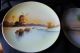 Set Of Two (2) Antique Hand - Painted Meito Scenic Porcelain Plates Plates photo 11