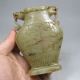 Vintage Hand Carved Natural Chinese Hetian Jade Low Relief Foo Dog Vase Vases photo 3