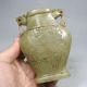 Vintage Hand Carved Natural Chinese Hetian Jade Low Relief Foo Dog Vase Vases photo 4