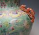 Exquisite Antique Chinese Porcelain Famille Rose Turquoise Vase Qing Dynasty Vases photo 7