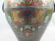 19thc Japanese Champleve Bronze Baluster Vase Ring Handles Vases photo 3