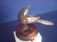 Antique Chinese Silver Enamel Filigree Bird Figurine W/ Gemstone & Pedestal Birds photo 1