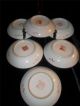 Six Antique Chinese Porcelain Iron Red Plates W/ Mark Ca 1800 Plates photo 9