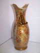 Antique Chinese Gold Porcelain Famille Vase Vases photo 7