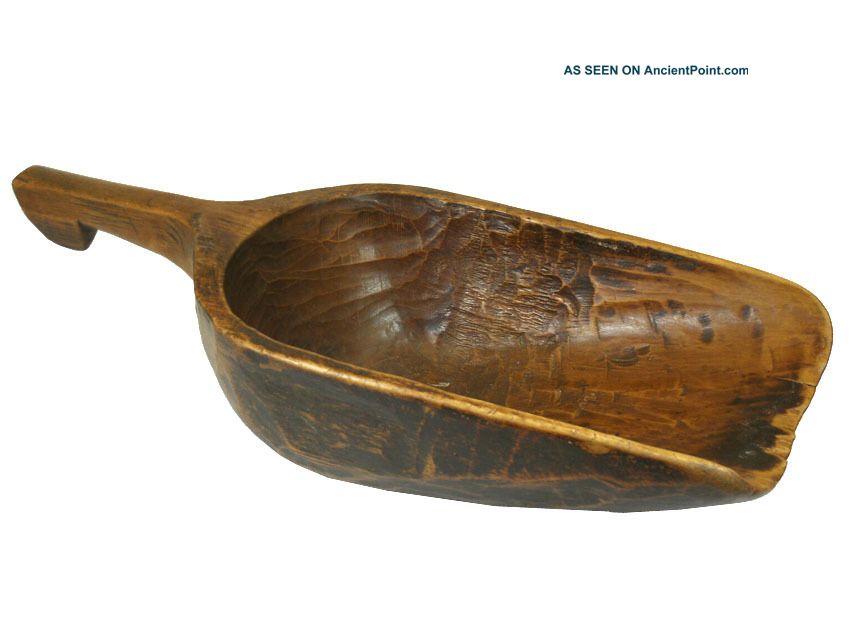 Chinese Antique Wooden Ladle/scoop,  One Piece Of Wood Other photo