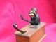 Japanese Wooden Kobe / Kobi Toy.  Monkey With Binoculars And Snake. Other photo 8