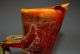 Absolutely Good Supered Rare Chinese Amber Material Manufacture Oxen Head Cup Oxen photo 1