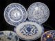 5 Antique Chinese Porcelain Blue And White Plates Kangxi Period + 2 Bonus Plates photo 1