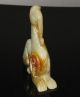 Ancient China Old Hetian Jade Hand - Carved Statue (long Head Beast) Other photo 3