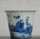 Chinese Blue And White Porcelain Hand - Made Hand - Painted People Cup Marked Bowls photo 4