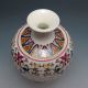 Set 2 Piece Hollowed Chinese Rose Colorful Porcelain Big Vase W Qianlong Mark Nr Vases photo 8