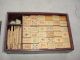 Rare Antique Mahjong Set Early Dovetailed Box 144 Pcs.  + Sticks Ect.  N/r Other photo 4