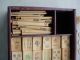 Rare Antique Mahjong Set Early Dovetailed Box 144 Pcs.  + Sticks Ect.  N/r Other photo 6